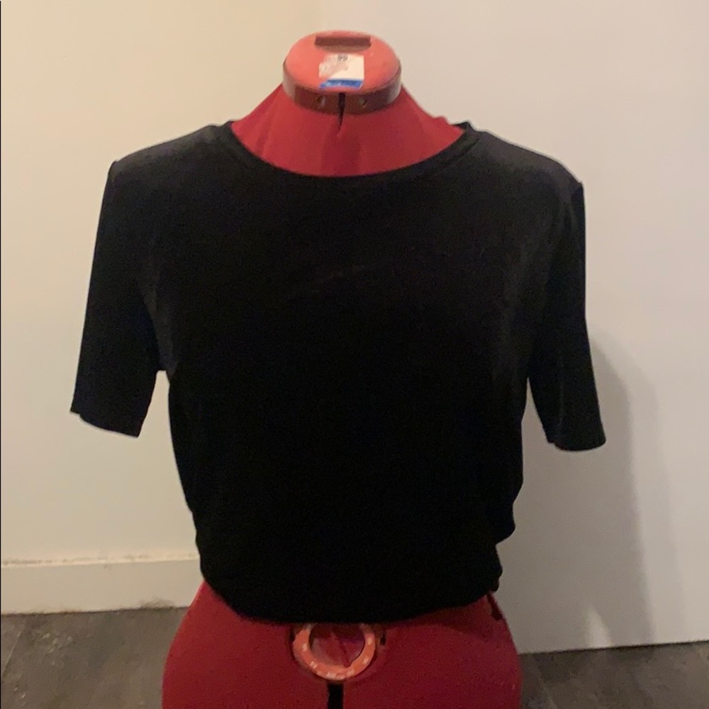 Black velvet top